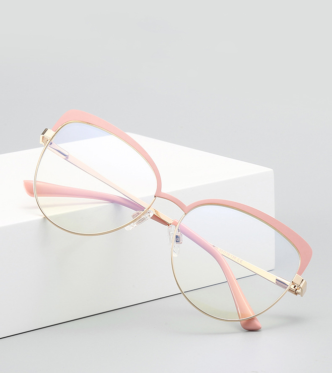 Metal blue blocker frames for glasses 3018