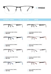 Metal frame with temples made of TR-90 material MR0060