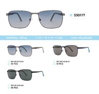 Metal frame polarized sunglasses S3017T