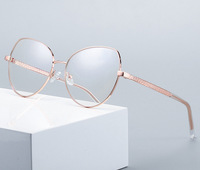 Оправа металлическая с линзами блю-блокерами MORE 3001