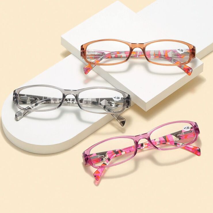 Plastic eyeglasses for reading KY2120 Blue ray cut, diopters from 0.00 to +4.00, PD62-64