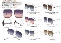 Солнцезащитные поляризационные металлические полубодковые очки Leke L31954AC