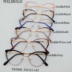 Metal + TR90 ultrathin women's frames with spring hinges Wilibolo TR3068