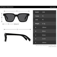 Plastic square sunglasses for women Elit 1246-EL