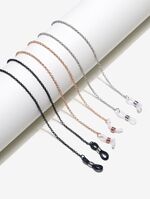 Glasses chain with turquoise balls set of two-piece GM041