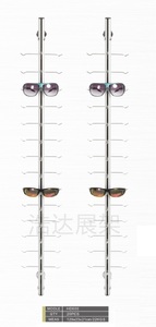 Стойка-шток витрина для очков настенная на 12-20 мест без замков HD600