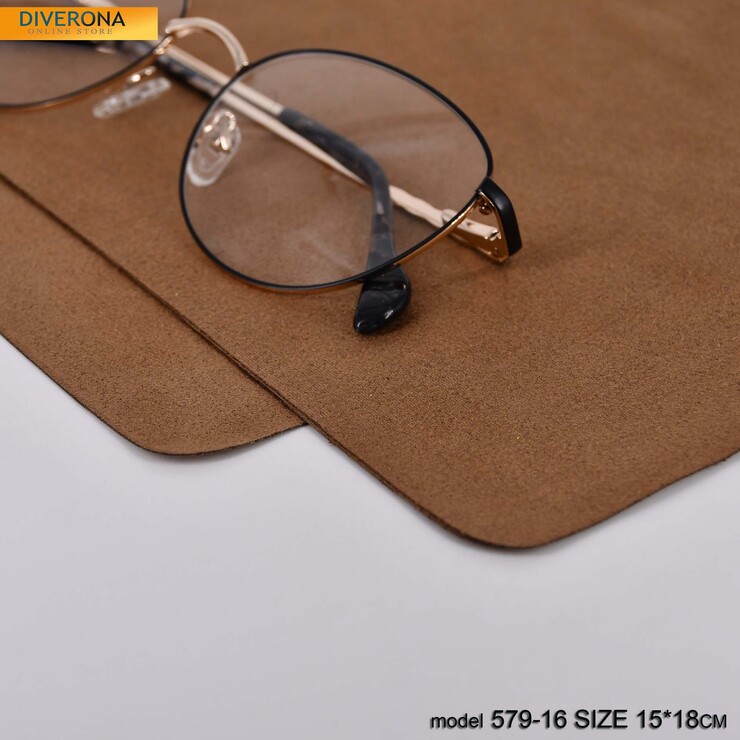 Men's napkin for glasses lens cleaning, high-density microfiber 579-16, 15*18cm