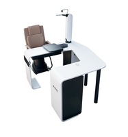 Рабочее место офтальмолога, комбинированный стол с кнопочным управлением + кресло PK-200B, столешница 1100*400 мм 