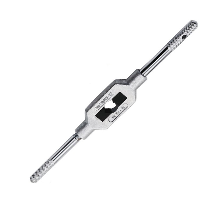 Adjustable wrench for tap with sizes M3-M12