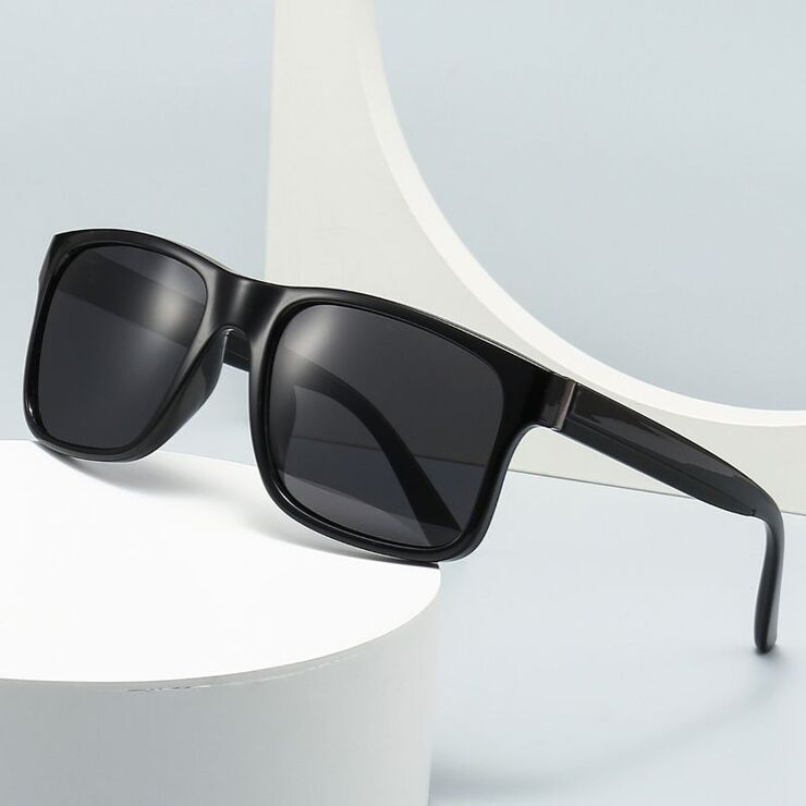 Пластиковые поляризационные мужские солнцезащитные очки с квадратными линзами Elit 2374-EL