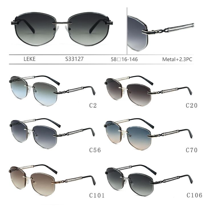 Polarized metal sunglasses Leke S33127