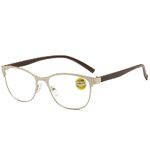 Metal eyeglasses for reading 89862 with Blue ray cut, diopters from +1.00 to +4.00