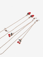 Акриловая цепочка для очков лимонно-желтого цвета GM032