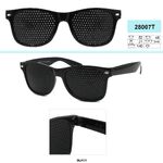 黑框多孔镜 Perforated pinhole glasses Mystery 28008T (case and manual are included)