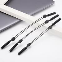 Silicone string eyeglasses holder + stopper, 25-40 cm