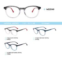 Plastic acetate eyeglasses frame for women WD3149