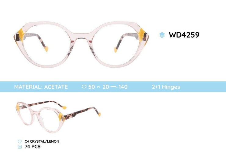 Plastic acetate eyeglasses frame for women WD4259