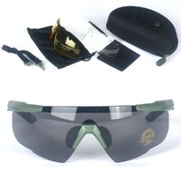 Nylor safety shockproof tactical UV400 goggles, 3-lens set, UM035-DX