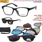 Frames El Dorado with a set of polarized sunglasses bits on the magnet 2246A