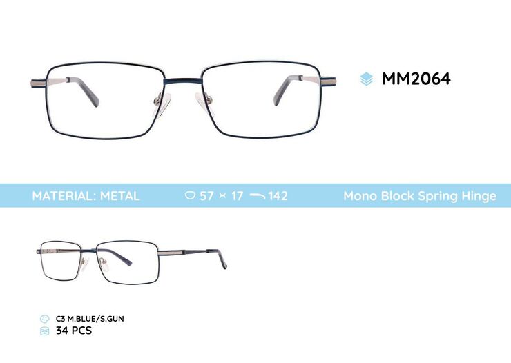 Оправа для очков металлическая мужская MM2064