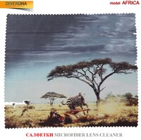 Салфетка для очков из материала микрофибра, плотный материал AFRICA