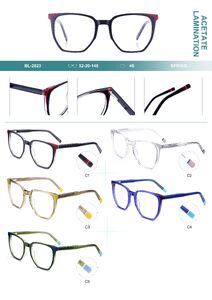 Plastic frames for glasses, acetate lamination with spring hinges Big City BL-2823