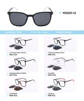 Оправа пластиковая из материала TR90 с солнцезащитной насадкой (клипон) MSD05-12