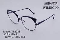 Оправа металл + TR90 ультратонкая женская с флексом Wilibolo TR3038