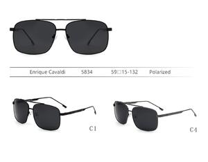 Солнцезащитные поляризационные металлические очки Enrique Cavaldi EC5834