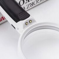 Magnifier with universal backlight, magnifying glass with handle 77390B-XX, diameter 90 mm, magnification: 5Х