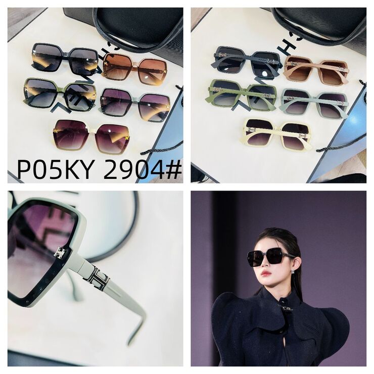 Polarized metal + TR90 sunglasses P05KY 2904