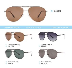 Metal frames polarized sunglasses S4022