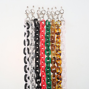 Акриловая нескользящая цепочка, толстая вогнутая, для очков и масок GL287-1