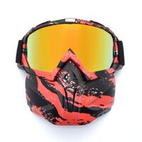 Safety shockproof sports goggles - mask 风镜-鹰嘴面罩转印