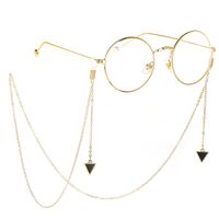Metal non-slip chain, with triangle pendant, for glasses and masks GL168