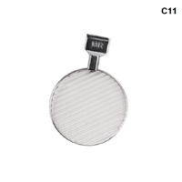 Lenses with a metal rim for trial lens set