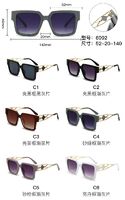 PC plastic sunglasses with metal hinge 6092W