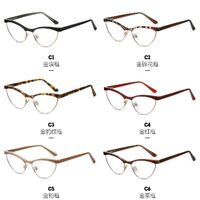 Combined frame (metal + TR90) or glasses with blue light protection, with spring hinges FA87266