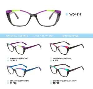 Plastic acetate eyeglasses frame for women WD4217
