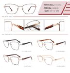 Оправа металлическая с флексом LE8848-DA