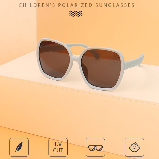 Polarized silicone sunglasses with UV400 protection for kids T11104