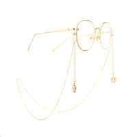 Metal non-slip chain, with gold crown, for glasses and masks GA022