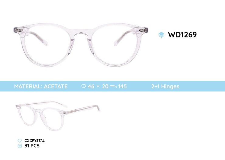 Plastic frames for glasses acetate material WD1269