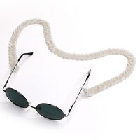 Acrylic non-slip matte chain, concave shape, for glasses and masks GB051
