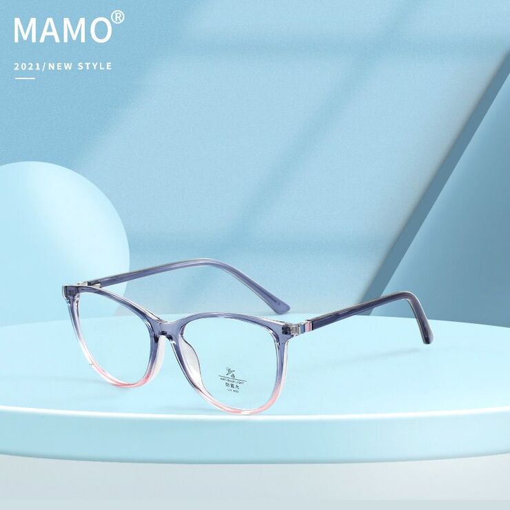 Оправа из материала TR90 с линзами Blue Ray Cut и флексом MAMO TR9100