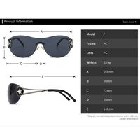 Plastic one-piece sunglasses Elit 888-EL