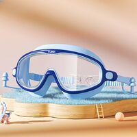 Swimming waterproof anti-fog goggles for kids, with earplugs, nose clip, box, 7005-YU
