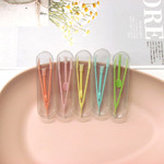 Пинцет пластиковый в индивидуальной упаковке в коробочке пенал X882, размер 8,0 см