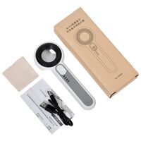 Лупа с универсальной подсветкой, увеличительное стекло с ручкой 3008C-XX, диаметр 30 мм, увеличение: 60X