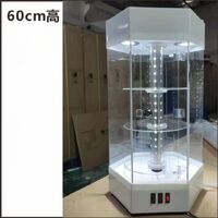 Acrylic desktop rotating display stand for glasses, frames, cases and accessories 62037204 with steel column, size 60 * 35 cm